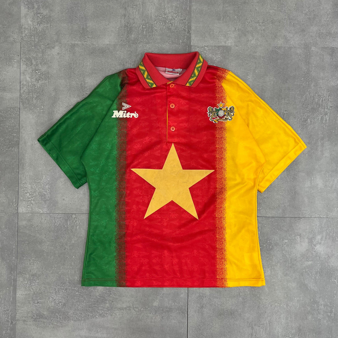 #996 Cameroun/Cameroon team Football/Football Tee Size L