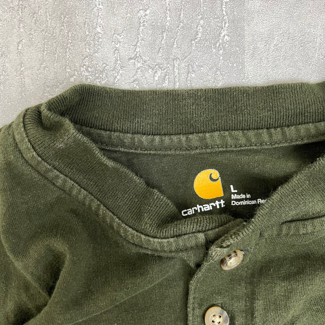 #54 Carhartt/カーハート Henley Pocket L/S Tee サイズ L