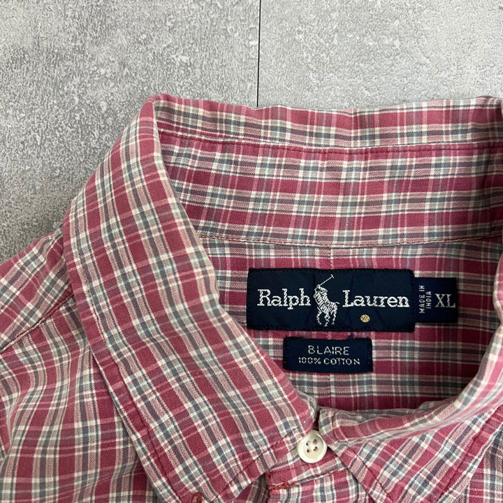 #856 Ralph Lauren Check Shirts Size XL