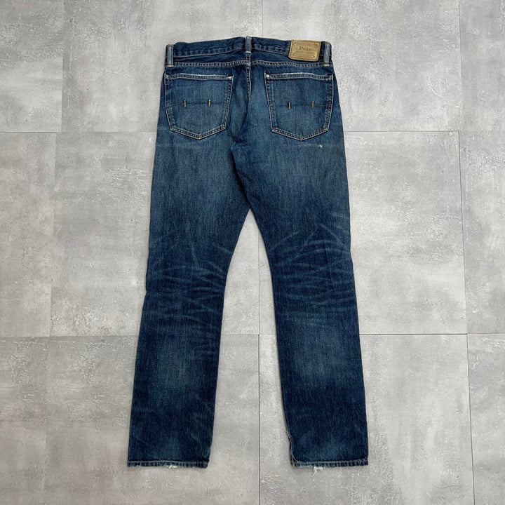 #831 Ralph Lauren/Ralph Lauren Clash Denim Pants/Damaged Denim W32