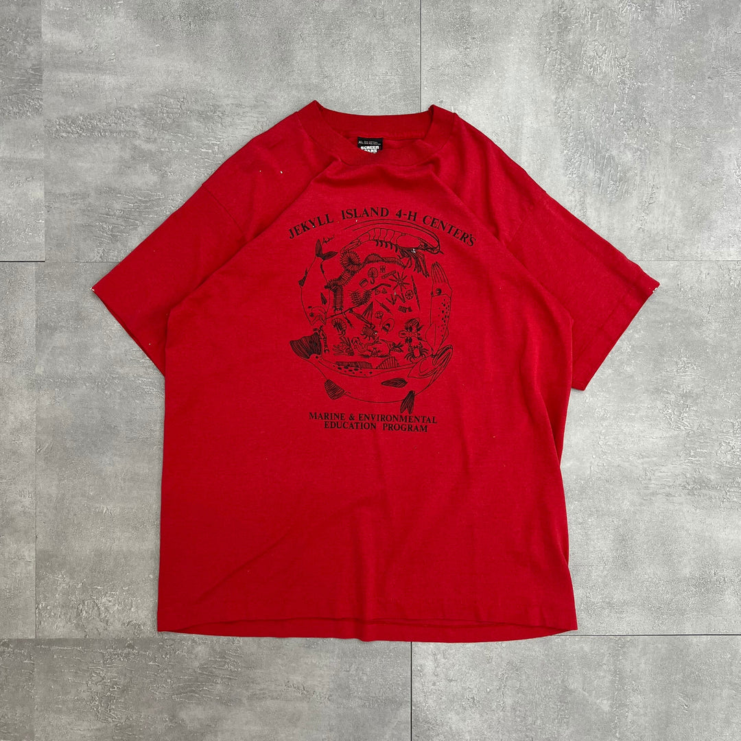 #581 90's Vintage/ヴィンテージ SCREEN STARS／スクリーンスターズ シングルステッチ Tee/Tシャツ MADE IN USA サイズXL