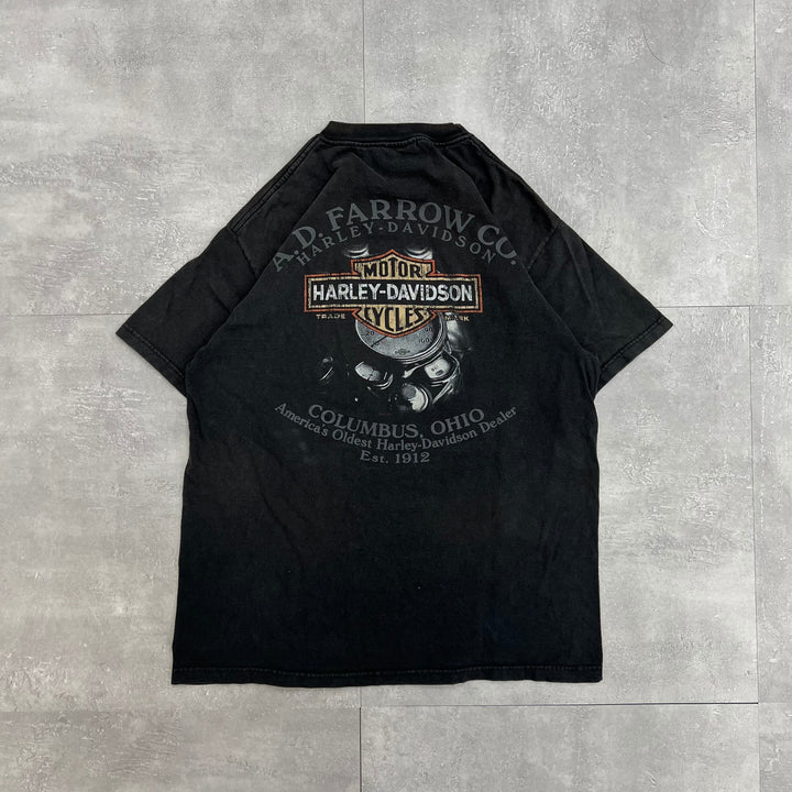 #719 1 07's Harley-Davidson/ハーレーダビッドソン Tee サイズL