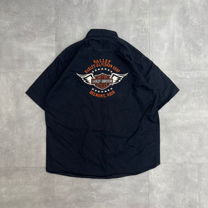 #789 Harley-Davidson/ハーレーダビッドソン S/S Shirts MADE IN USA サイズL