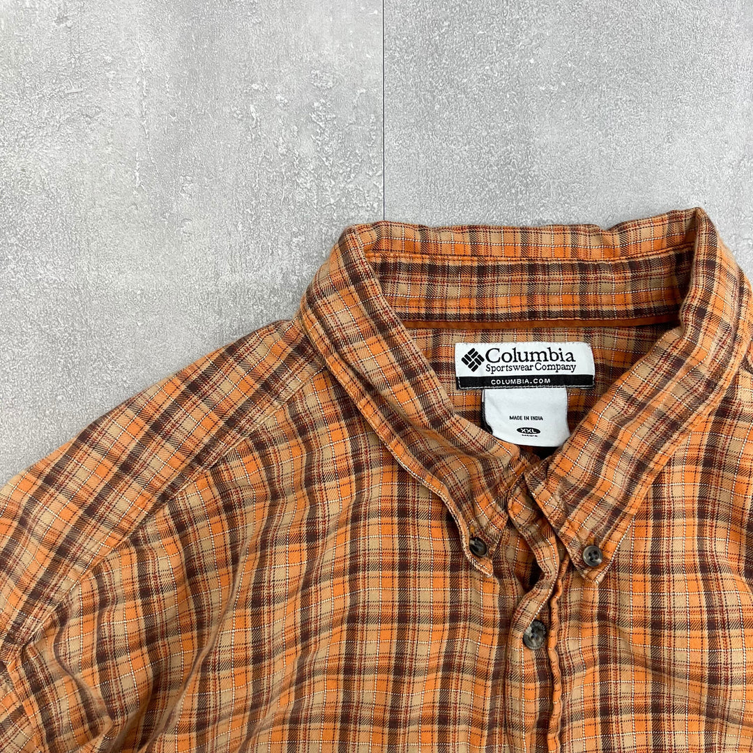 #924 Columbia Check Shirts Size XXL