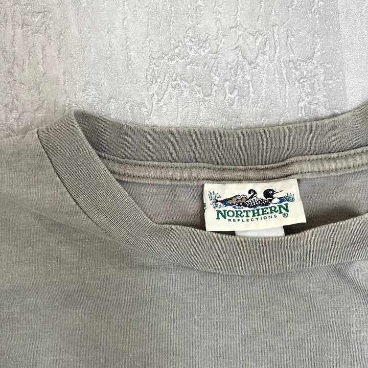 #8 90's Vintage NORTHERN Single Stitch Tee Size L