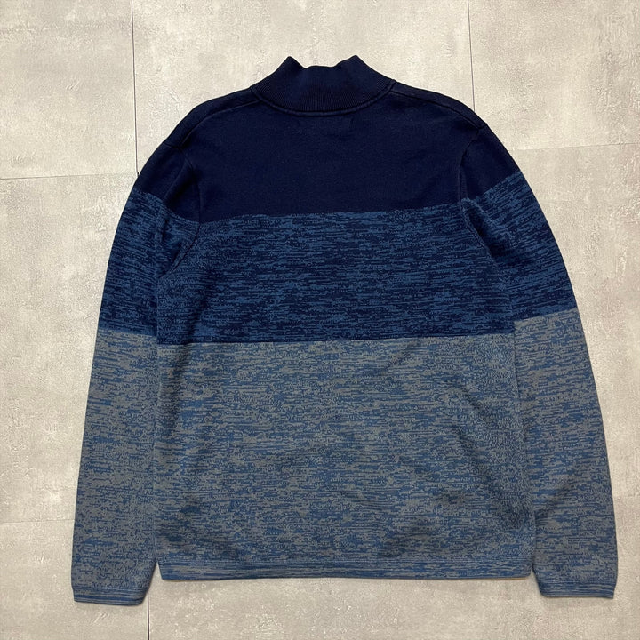 #1565古着/Unknow/ハーフジップニットセーター/Halfzipknitsweater/サイズL