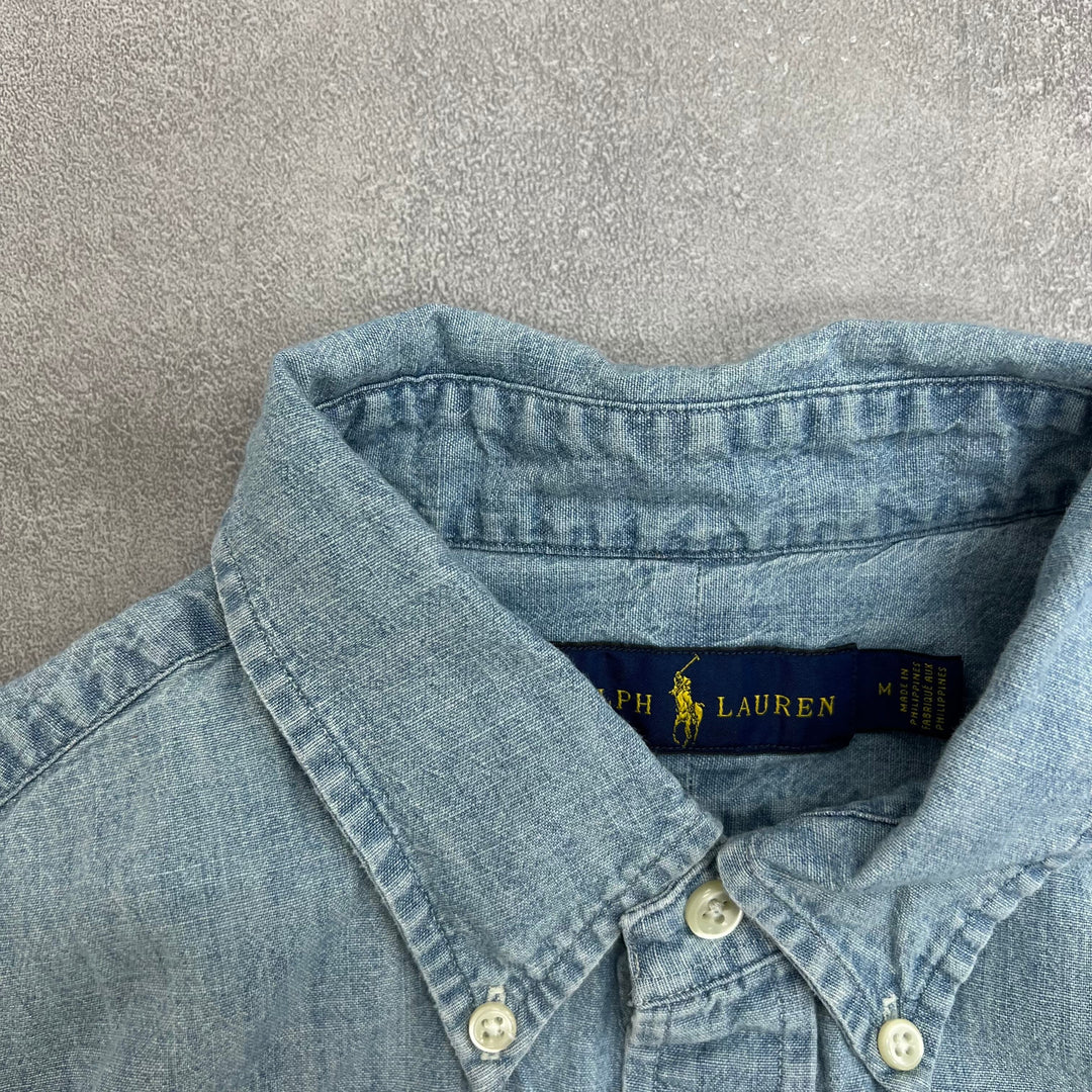 #799 Ralph Lauren S/S Denim Shirts Size M