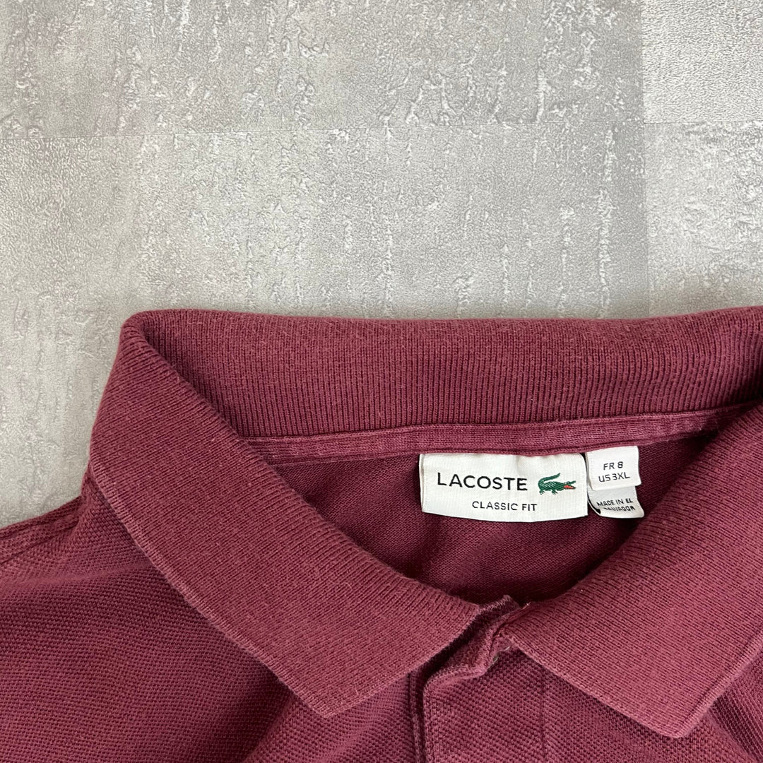 #291 LACOSTE S/S POLO/Polo shirt MADE IN FRANCE Size XXXL