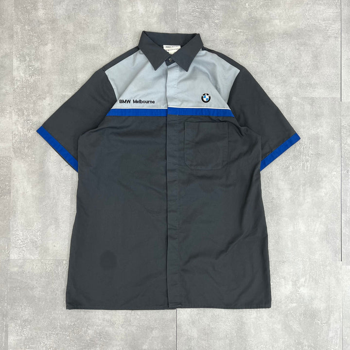 #245 BMW Logo Work Shirts／ワークシャツ サイズL