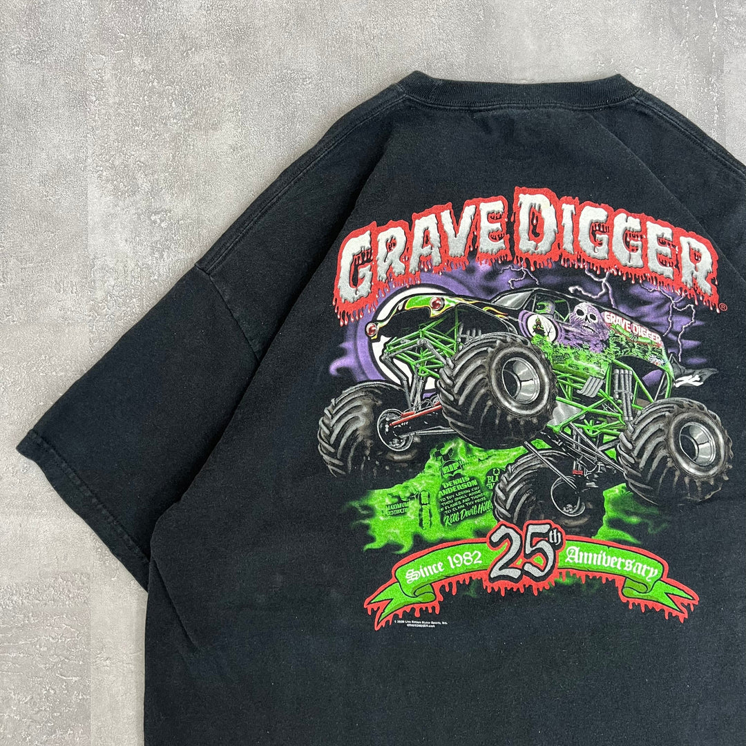 #3 06's GRAVE DIGGER Biglogo Tee Size L