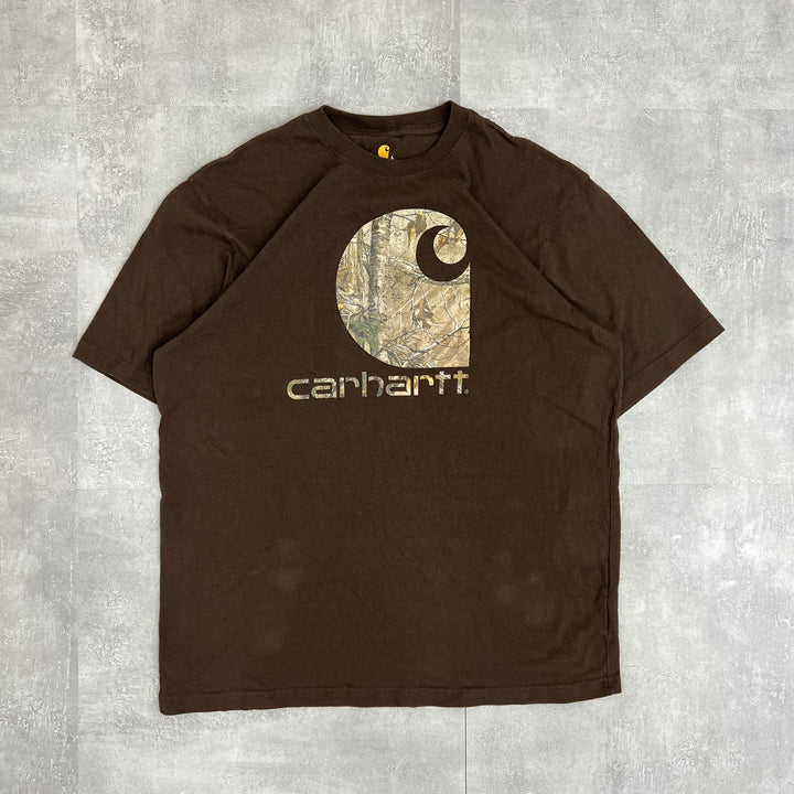 #69 Carhartt/カーハート REALTREE BigLogo Tee サイズ L