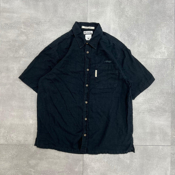 #499 Columbia／コロンビア Linen Shirts／リネンシャツ サイズM