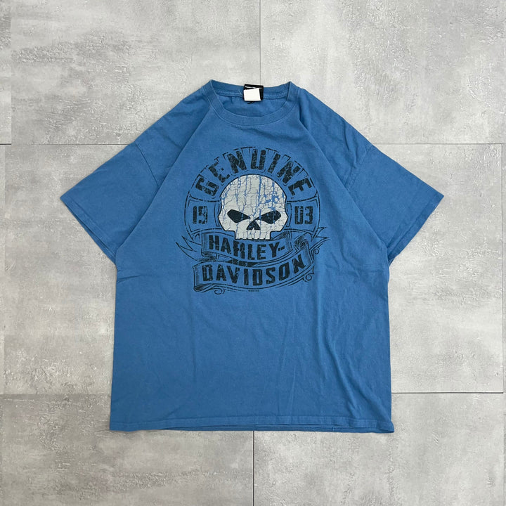 #735 19's Harley-Davidson/ハーレーダビッドソン Tee サイズXL