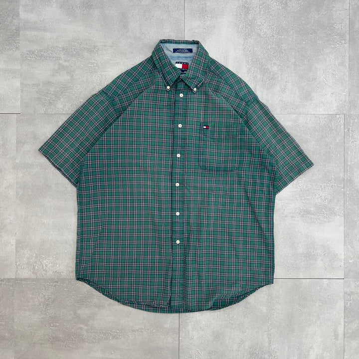 #458 Tommy Hilfiger／トミーヒルフィガー Check Shirts／チェックシャツ サイズL