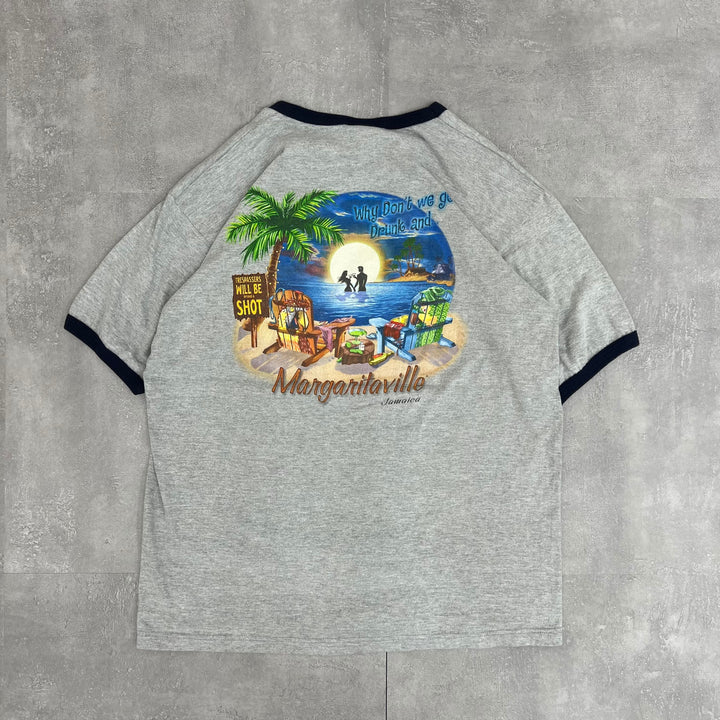 #223 MARGARITAVILLE Ringer Tee size M