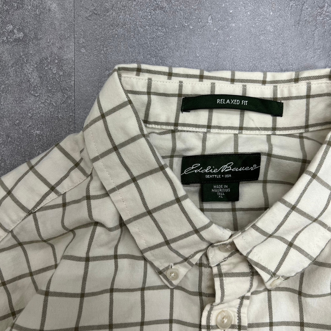 #947 Eddie Bauer/エディーバウアー L/S Check Shirts/チェックシャツ サイズXL