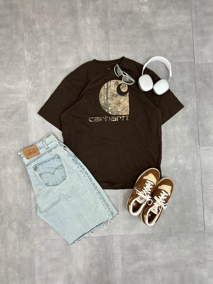 #69 Carhartt/カーハート REALTREE BigLogo Tee サイズ L