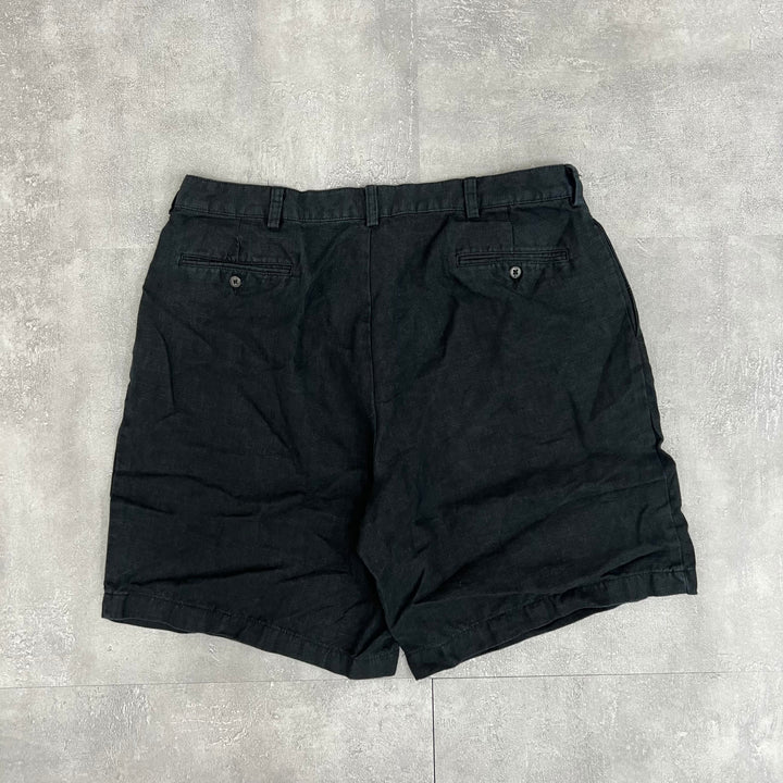 #370 Ralph Lauren/ラルフローレン 2Tuck Linen Shorts/2タックリネンショーツW38