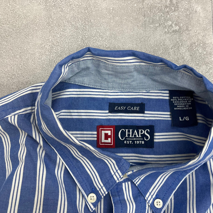 #863 Chaps/チャップス Stripe Shirts/ストライプシャツ サイズXL