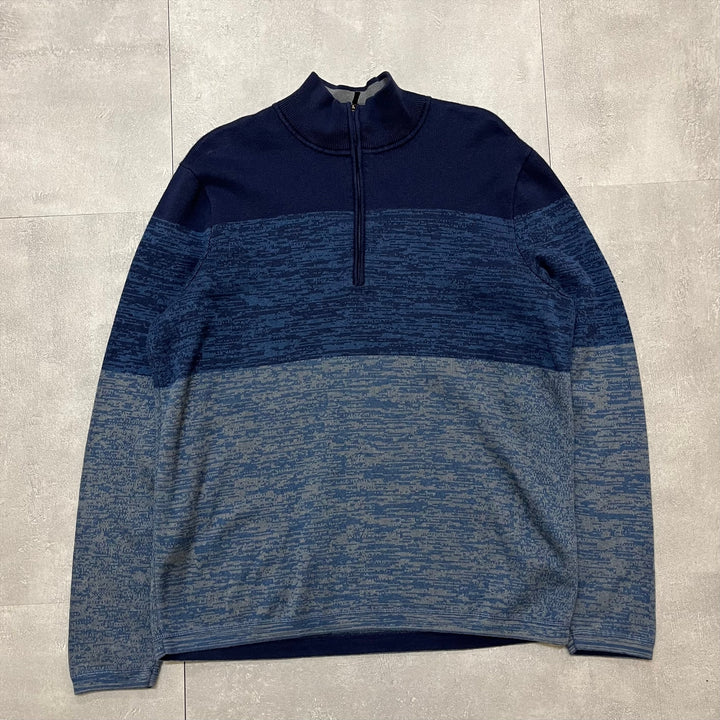 #1565古着/Unknow/ハーフジップニットセーター/Halfzipknitsweater/サイズL