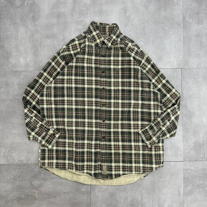 #951 OLD ABERCROMBIE/アバクロ L/S Check Shirts/チェックシャツ サイズL