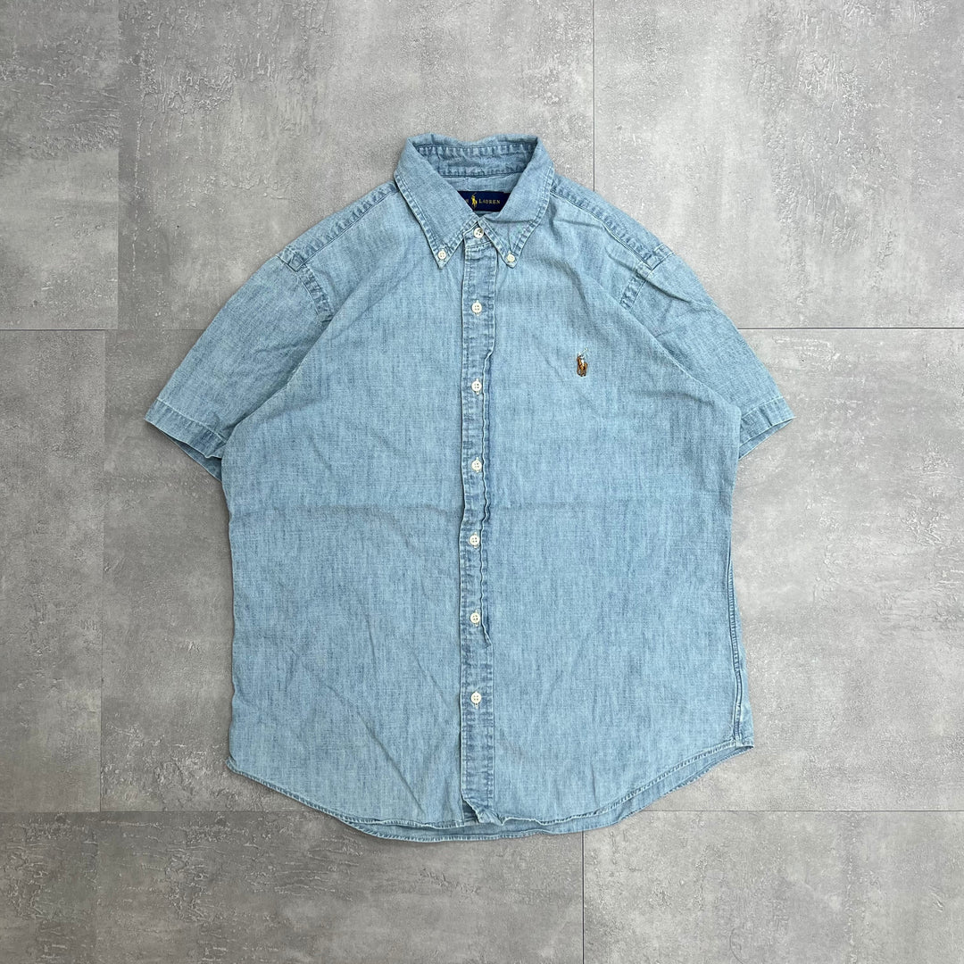 #799 Ralph Lauren/ラルフローレン S/S Denim Shirts/デニムシャツ サイズM