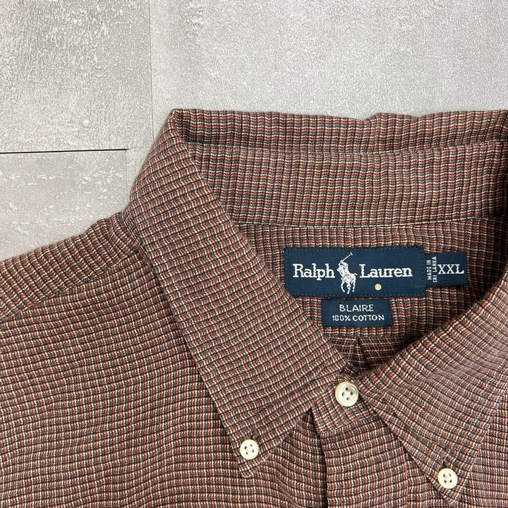 #936 Ralph Lauren/ラルフローレン L/S Check Shirts/チェックシャツ サイズXXL