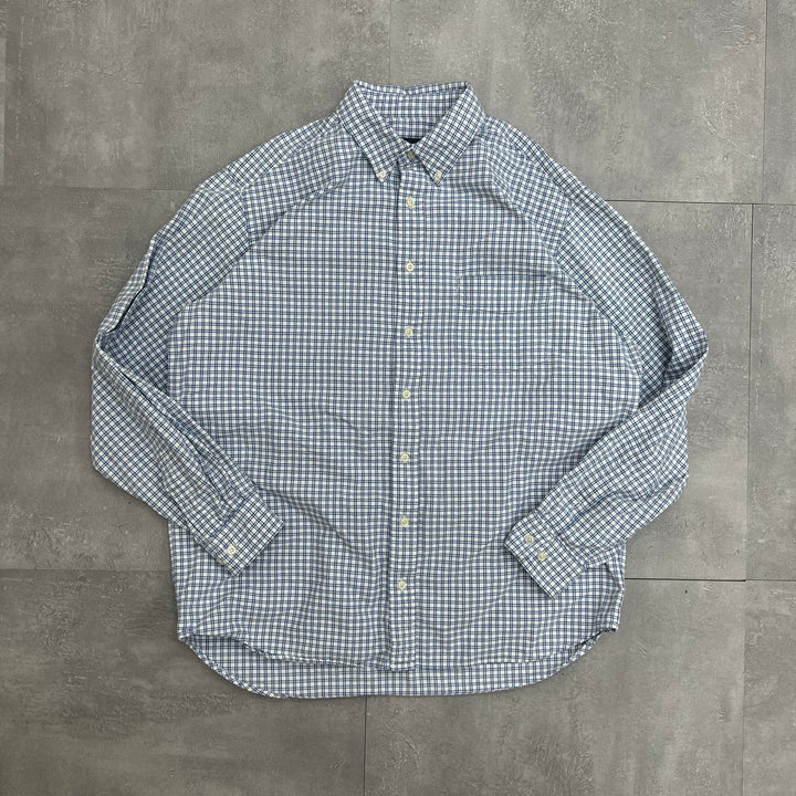 #923 Eddie Bauer/エディーバウアー L/S Check Shirts/チェックシャツ サイズ L