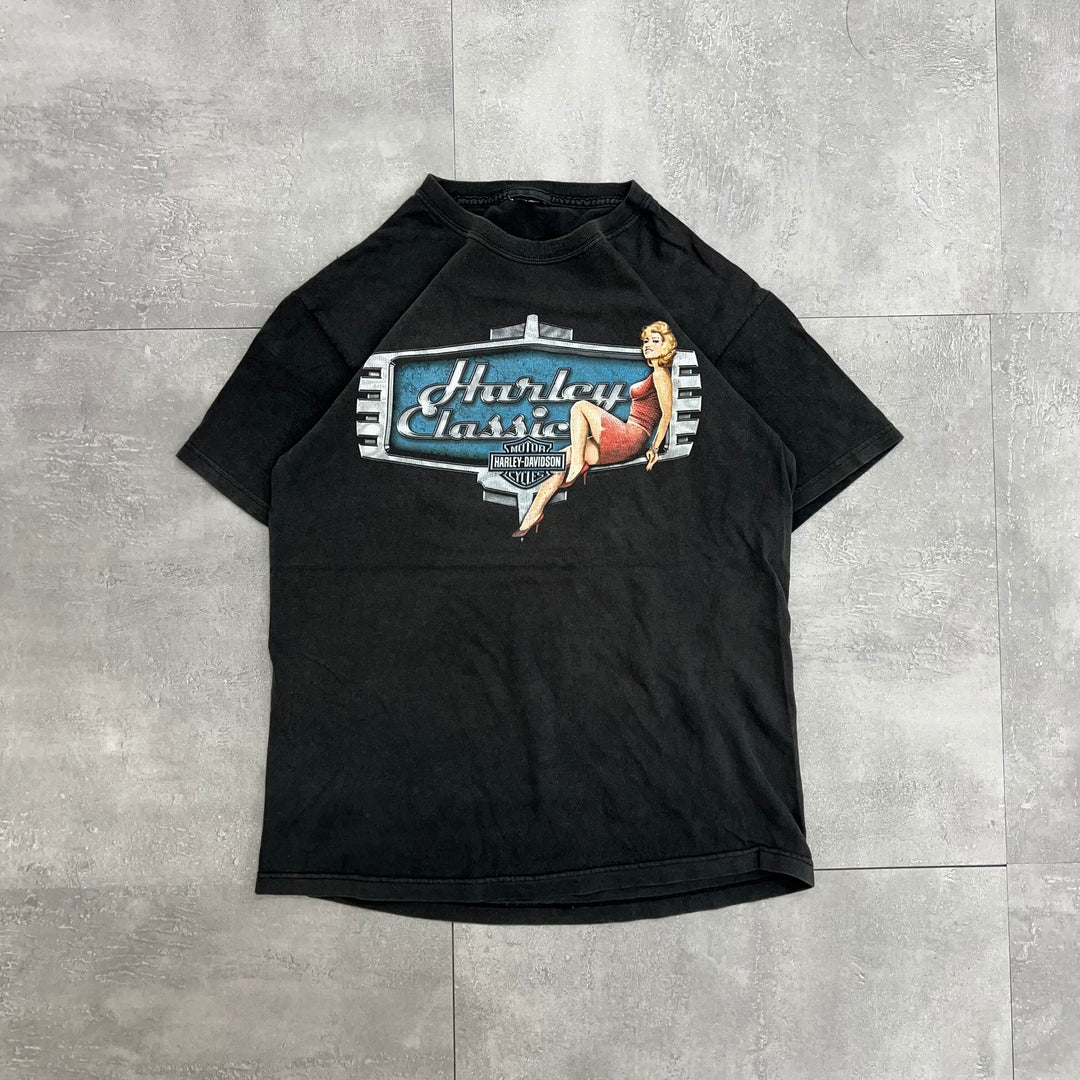 #718 12's Harley-Davidson/ハーレーダビッドソン Tee サイズM