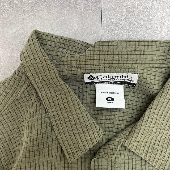 #487 Columbia Check Shirts Size XL