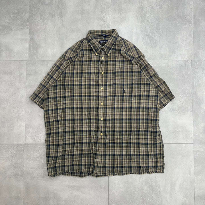 #850 Nautica Check Shirts Size XXL