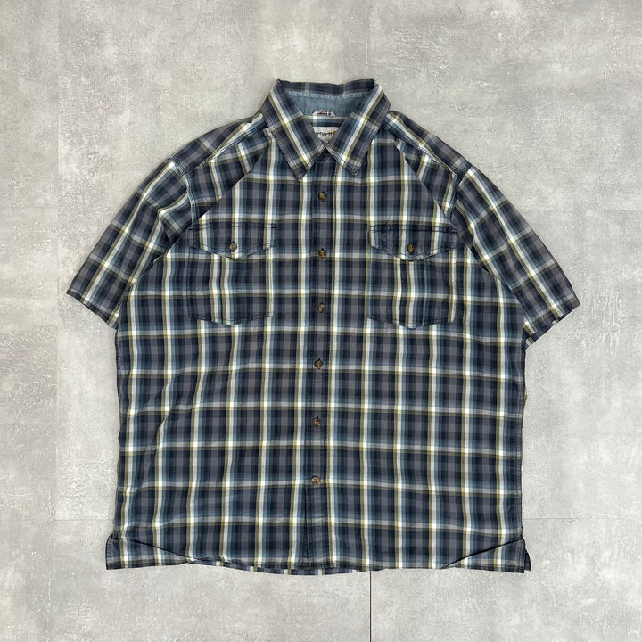 #355 Carhartt/カーハート Check Shirts／チェックシャツ サイズXL