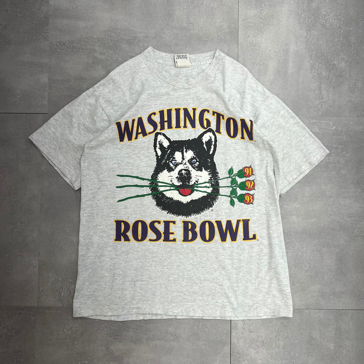 #531 90's Vintage/Vintage Roseball/Rose Bowl Single Stitch Tee/T-shirt MADE IN USA Size L