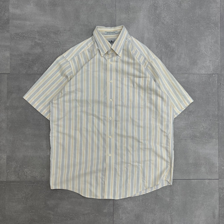 #398 LLBean Stripe Shirts Size L