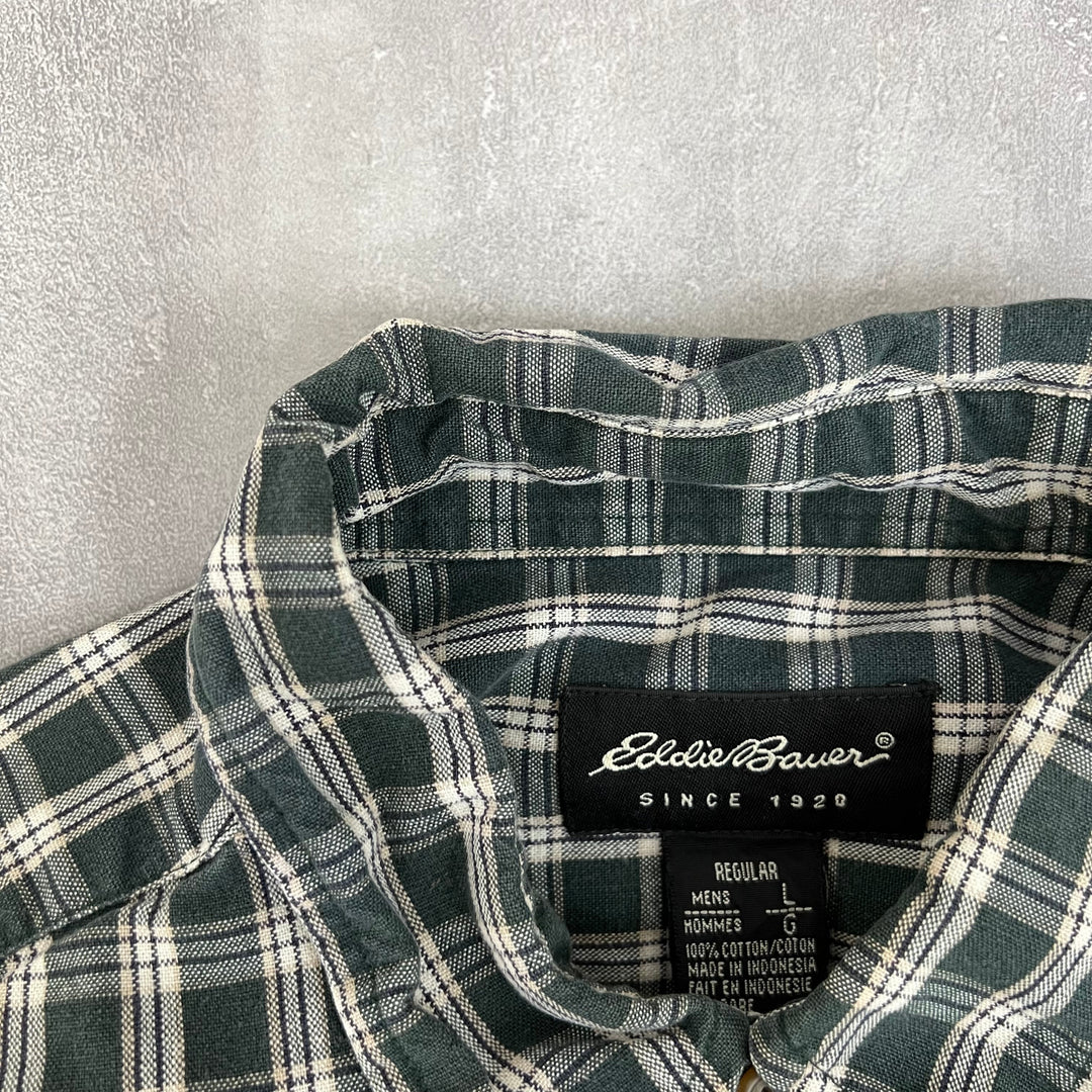 #77 00s Eddie Bauer/エディーバウアー L/S Shirts サイズ L