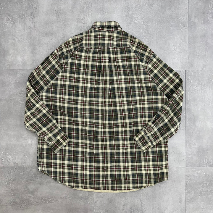 #951 OLD ABERCROMBIE/アバクロ L/S Check Shirts/チェックシャツ サイズL