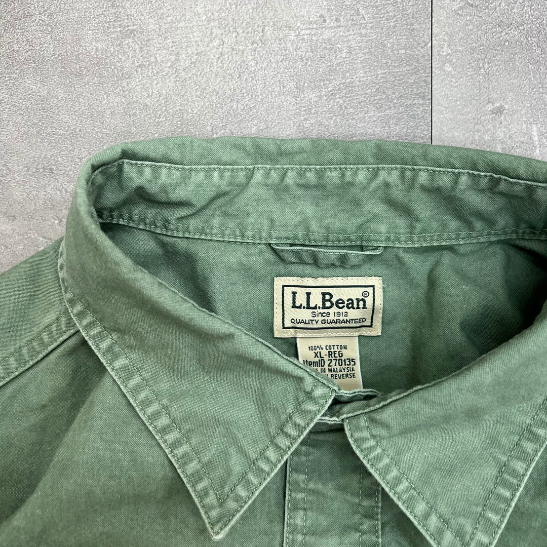 #494 L.L.Bean/エルエルビーン Solid Shirts／ソリッドシャツ サイズXL