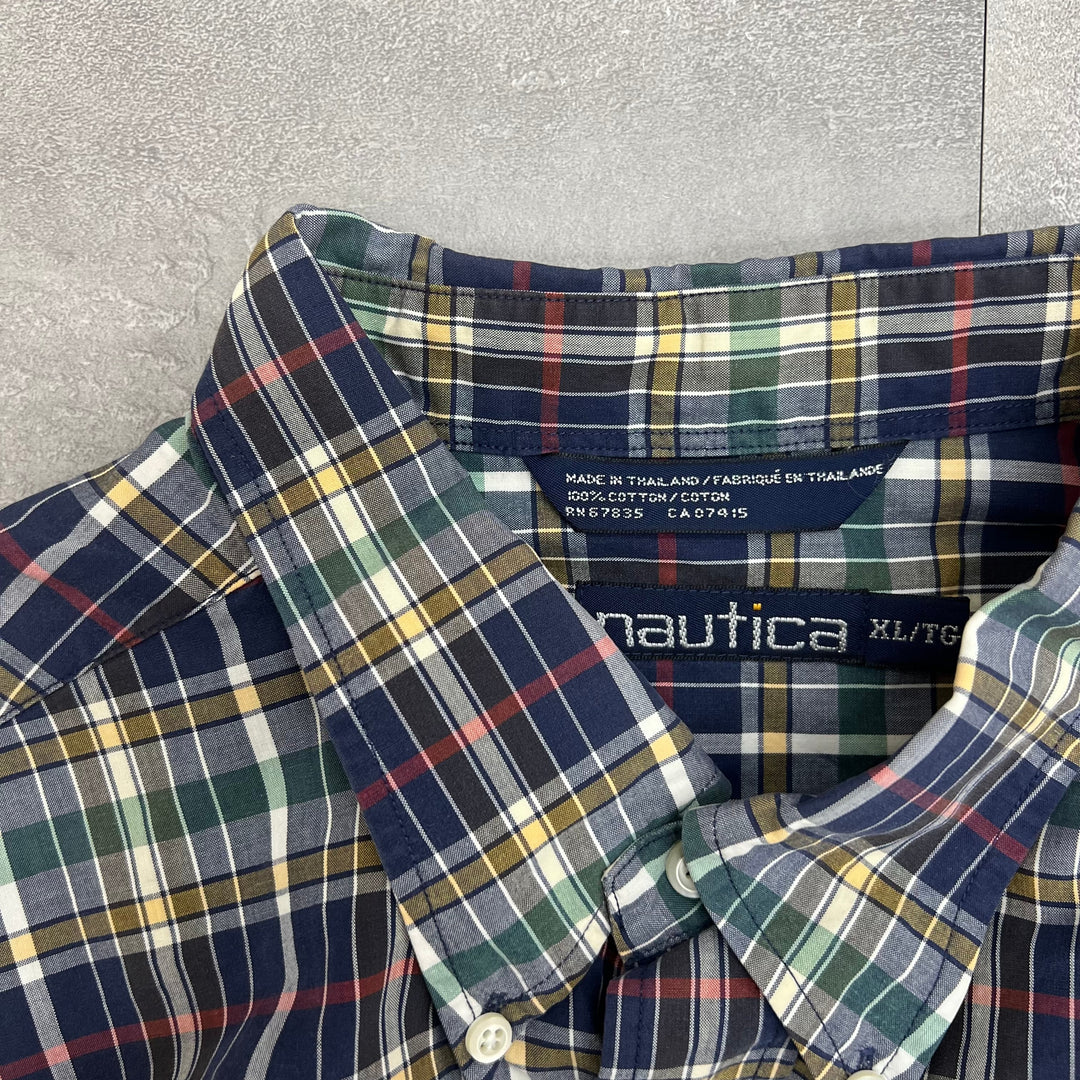 #390 Nautica Check Shirts Size XL