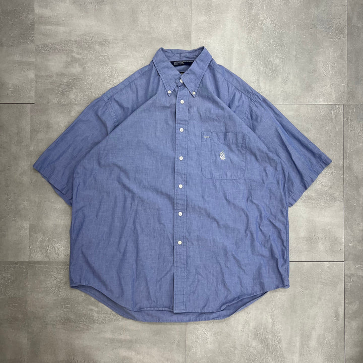 #392 Nautica／ノーティカ Solid Shirts／ソリッドシャツ サイズXL