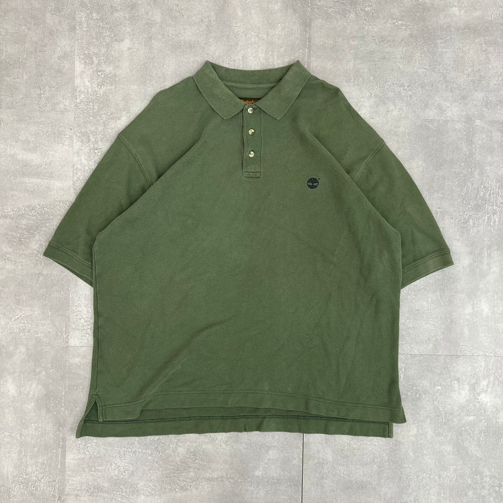 #261 90's-00's OLD Timberland／ティンバーランド S/S POLO/ポロシャツ サイズXXL