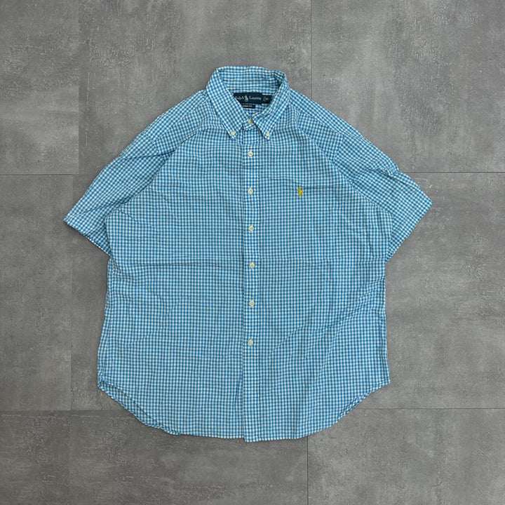 #805 Ralph Lauren/ラルフローレン Seersucker/シアサッカー Check Shirts/チェックシャツ サイズXL