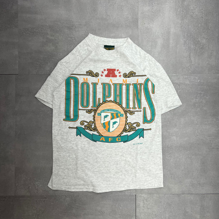 #681 93's Vintage/ヴィンテージ DOLPHINS/ドルフィンズ Tee/Tシャツ MADE IN USA サイズM