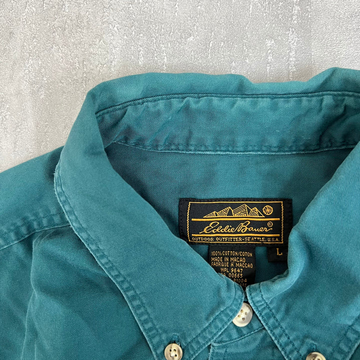 #79 Vintage 80's-90's Eddie Bauer/エディーバウアー L/S Shirts サイズ L